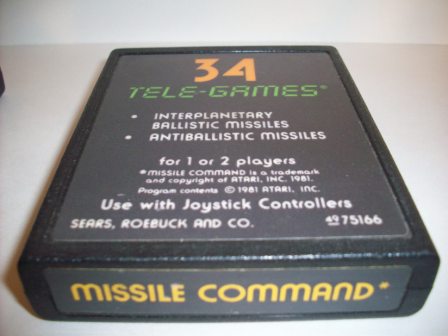 Missile Command (Sears text label) - Atari 2600 Game